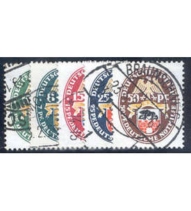Deutsches Reich Nr. 425-429 gestempelt Nothilfe Wappen 1928