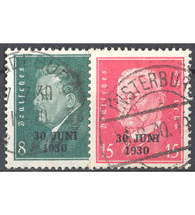 Deutsches Reich Nr. 444-445 gestempelt Abzug aus dem Rheinland
