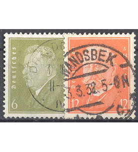 Deutsche Reich Nr. 465-466 gestempelt Ebert/Hindenburg