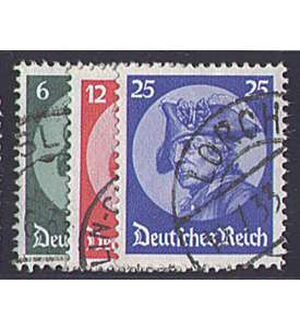 Deutsches  Reich Nr. 479-481 gestempelt Friedrich der Große
