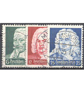 Deutsches Reich Nr. 573-575 gestempelt Schtz-,Bach-,Hndel-Feier