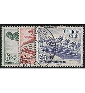 Deutsches Reich Nr. 600-602 gestempelt Olympische Winterspiele