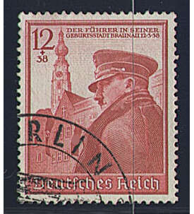 II Dt. Reich Nr. 691 gestemp.  Hitlers 50. Geburtstag