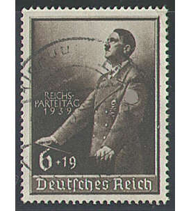 Deutsches Reich Nr. 701 gestempelt Reichsparteitag 1939