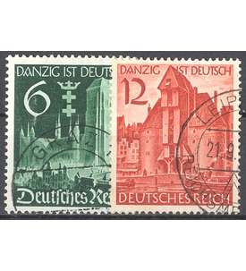 Deutsches Reich Nr. 714-715 gestempelt Wiedereingliederung Danzigs