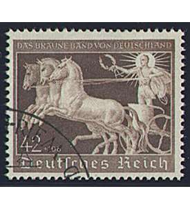 II Deutsches Reich Nr. 747  Braunes Band 1940 gestempelt