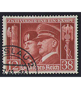 Deutsches Reich Nr. 763 gestempelt Hitler/Mussolini