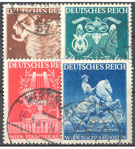 Deutsches Reich Nr. 768-771 gestempelt Wiener Frühjahrsmesse 1941