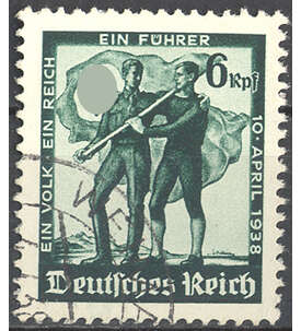 Deutsches Reich Nr. 663 gestempelt   Volksabstimmung sterreich