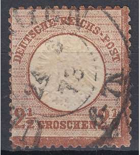 Deutsches Reich Nr. 21b gestempelt Großer Brustschild-2 1/2 Gr.