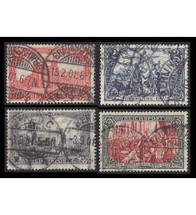 Deutsches Reich Nr. 63-66 gestempelt Reichspost Markwerte