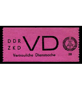 DDR Dienstmarke D Nr. 2 postfrisch und geprft