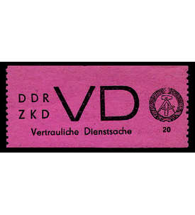 DDR Dienstmarke D Nr. 2 postfr