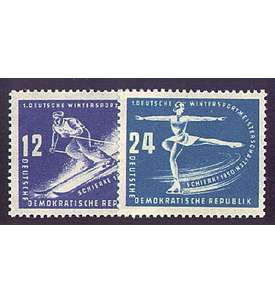 DDR Nr. 246-247 postfrisch Wintersport 1950
