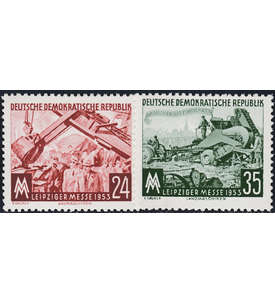DDR Nr. 380-381 postfrisch ** Leipziger Messe 1953