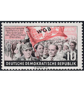 DDR Nr. 452 postfrisch         Weltgewerkschaftsbund