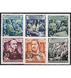 DDR Nr. 485A-490A postfrisch ** Friedrich Engels