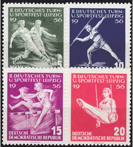 DDR Nr. 530-533 postfrisch ** Deutsches Turn- und Sportfest