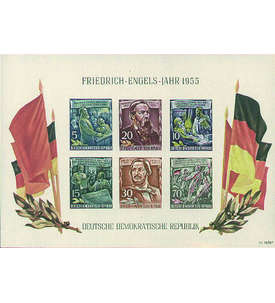 DDR Block 13 postfrisch Friedrich Engels Jahr