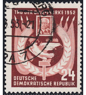DDR Nr. 319 gestempelt         Tag der Briefmarke 1952