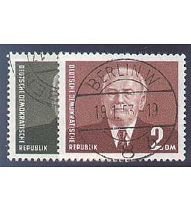 DDR Nr. 342-343 gestempelt Pieck 1953