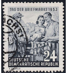 DDR Nr. 396 gestempelt         Tag der Marke 1953