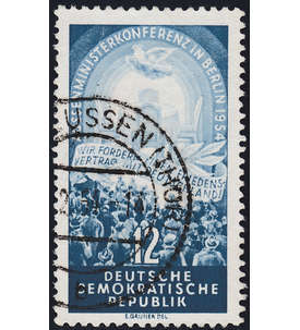 DDR Nr. 424 gestempelt         Viermchtekonferenz