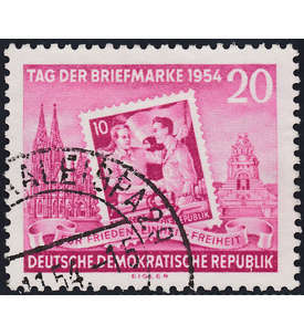 DDR Nr. 445A gestempelt        Tag der Marke 1954