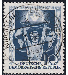 DDR Nr. 484 gestempelt         Volkssolidaritt