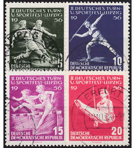 DDR Nr. 530-533 gestempelt Deutsches Turn- und Sportfest