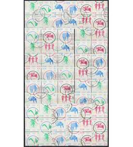 DDR ZD Nr. 1039-1044 gestempelt  Olympiade 1964               WZd 126 - SZd 63, 24 Kombinationen