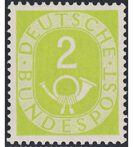 BRD Bund  Nr. 123 postfrisch ** geprüft - 2 Pfennig Posthorn