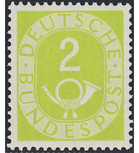 BRD Bund  Nr. 123 postfrisch ** geprft - 2 Pfennig Posthorn