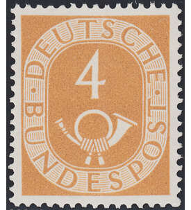 BRD Bund  Nr. 124 postfrisch ** geprüft - 4 Pfennig Posthorn