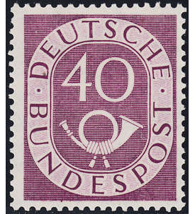 BRD Bund  Nr. 133 postfrisch geprft 40 Pfg. Posthorn