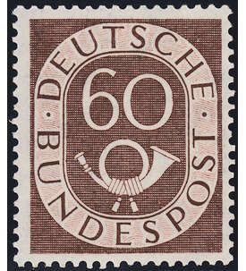 BRD Bund  Nr. 135 postfrisch geprft 60 Pfg. Posthorn