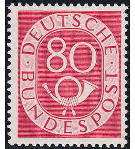 BRD Bund  Nr. 137 postfrisch ** geprft - 80 Pfennig Posthorn