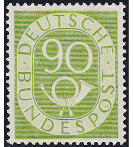 BRD Bund  Nr. 138 postfrisch geprft 90 Pfennig Posthorn