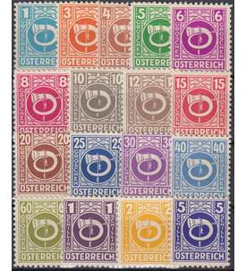 sterreich Nr. 721-737 postfr. Posthorn