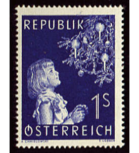 sterreich Nr. 1009 postfrisch Weihnachten 1954