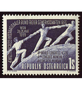 sterreich Nr. 1018 postfrisch Freie Gewerkschaften