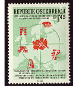 sterreich Nr. 1027 postfrisch Stdtebaukongre