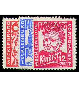 SBZ Nr. 26-28 postfrisch Kinderhilfe 1945