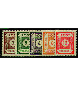 SBZ Nr. 56-60 postfrisch Ziffern 1945