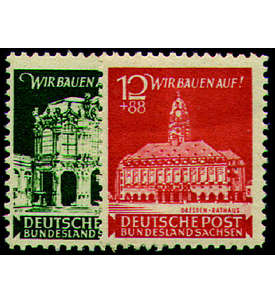 SBZ Nr. 64-65 postfrisch Wiederaufbau 1946