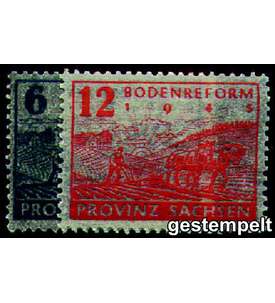 SBZ Nr. 90-91 gestempelt       Bodenreform 1946
