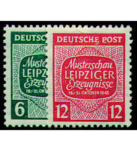 SBZ Nr. 124Y-125Y postfrisch Musterschau 1945