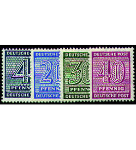 SBZ Nr. 127Xz-136Xz postfrisch Ziffern 1945 4 Werte
