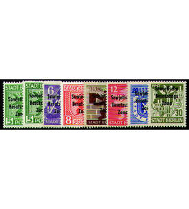 SBZ Nr. 200-206 A+B postfrisch Freimarken mit Aufdruck 1948