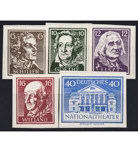 SBZ Nr. 107-111A postfrisch Weimar Nationaltheater 1946